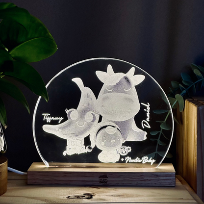 Dreamy Baby Glow | Acrylic LED Night Light