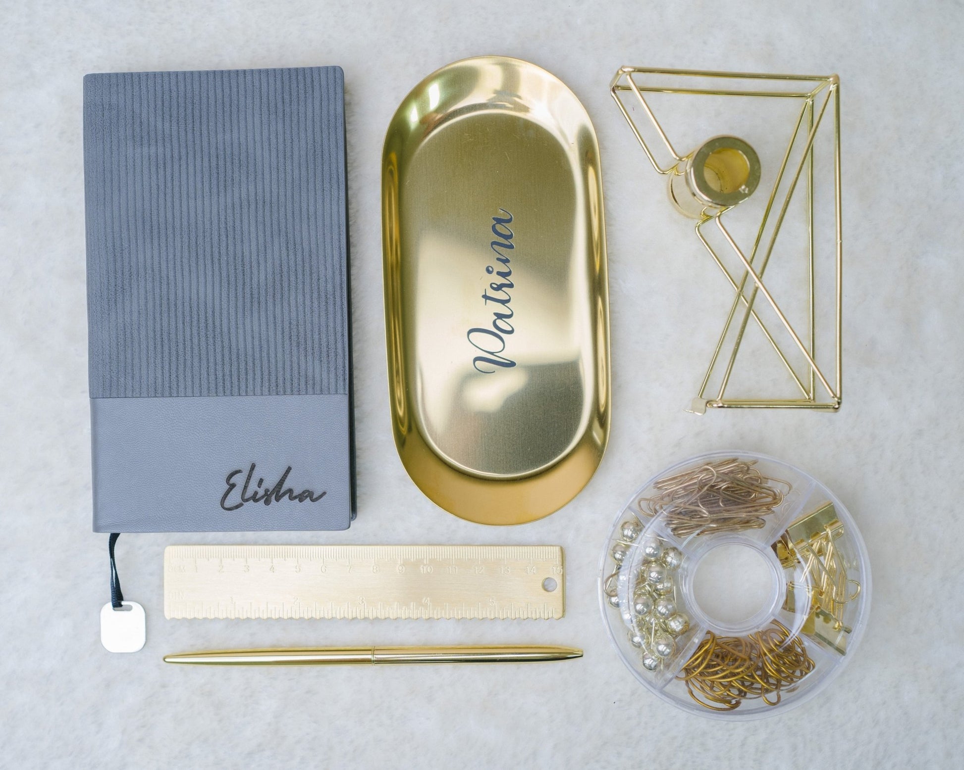 Luxe Desk Essentials - Personalized Gift - The Chic Habitat