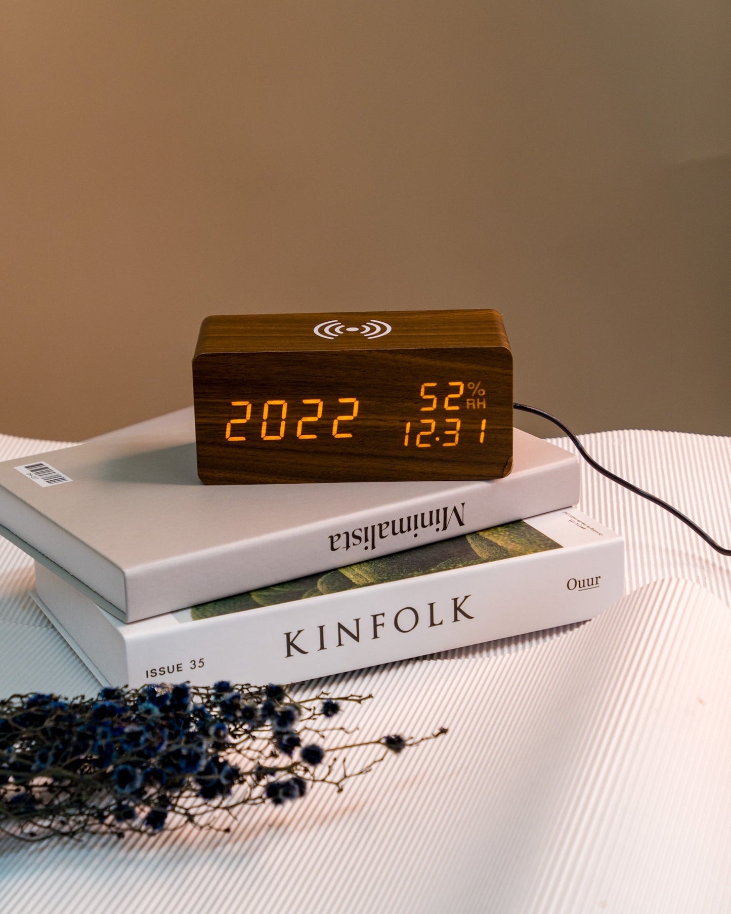 Timber Time | Digital Wooden Clock - Personalized Gift - The Chic Habitat