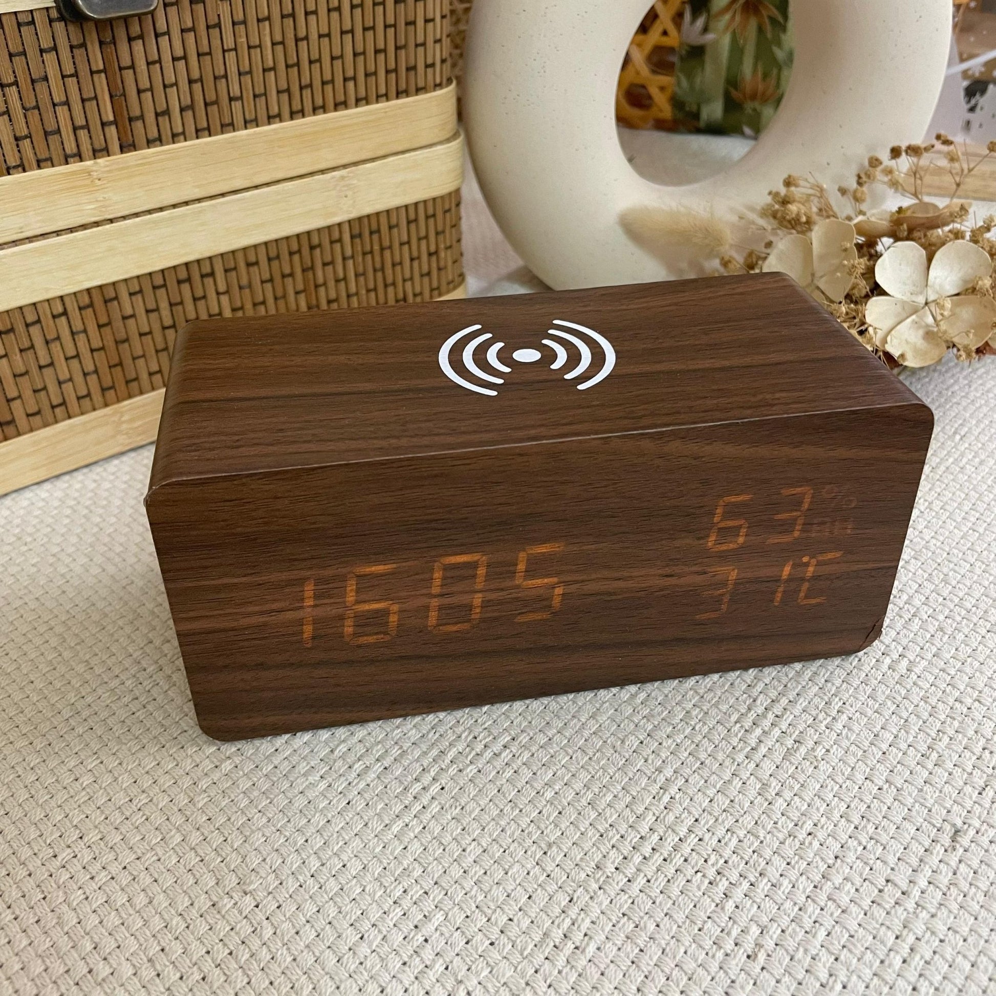 Timber Time | Digital Wooden Clock - Personalized Gift - The Chic Habitat